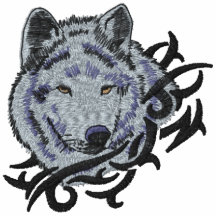 Lobo gris camiseta polo