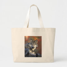 lobo gris del timberwolf bolsa