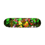 Lobo que besa el gato patines 