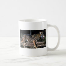 Lobo rojo taza