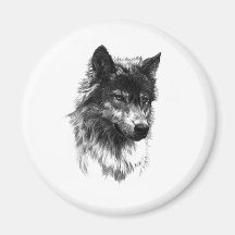 Lobo solitario - imán