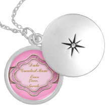 LOCKET de la PLATA ESTERLINA del REGALO de la MAMÁ Pendientes