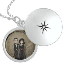 Locket del romance gótico joyería