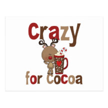 Loco para el cacao tarjeta postal