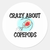 Loco por Copepods Pegatinas