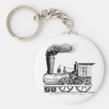 Locomotora de vapor de antaño llaveros personalizados