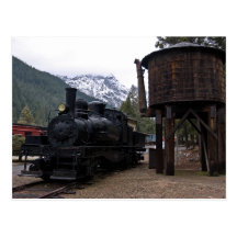 Locomotora y torre de Shay Postales