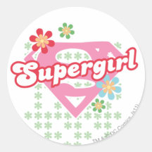 Locura de la flor de Supergirl Pegatinas
