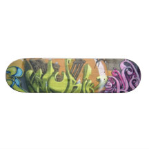 Locura de la pintura patín personalizado