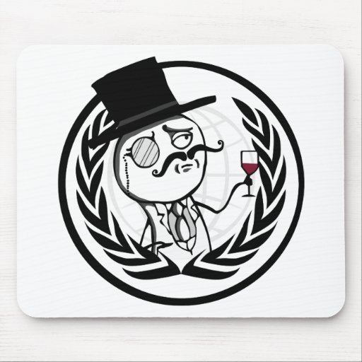 Logotipo anónimo de LulzSec Tapete De Ratón
