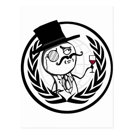 Logotipo anónimo de LulzSec Tarjetas Postales