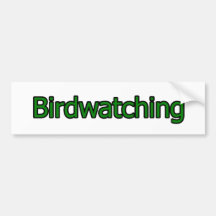 Logotipo Birdwatching del texto Pegatina De Parachoque