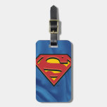 Logotipo clásico del superhombre etiquetas maletas