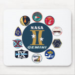 Logotipo conmemorativo de los géminis alfombrillas de ratones