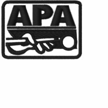 Logotipo de APA - azul Camiseta Polo Bordada