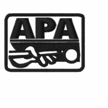 Logotipo de APA - negro Camiseta Polo