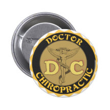 LOGOTIPO DE DC - EL DOCTOR CHIROPRACTIC CADUCEUS PINS