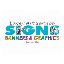Logotipo de encaje del arte tarjeta postal