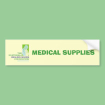 Logotipo de GHHF, SUMINISTROS MÉDICOS pegatinas de parachoque