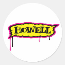 Logotipo de Howell Pegatina