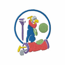 Logotipo de la bolsa de golf camiseta polo bordada