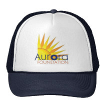 Logotipo de la fundación de la aurora gorras