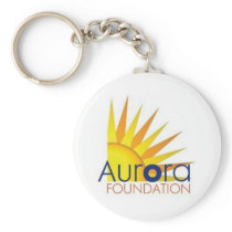 Logotipo de la fundación de la aurora llaveros