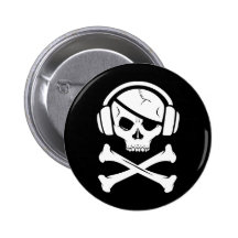 Logotipo de la piratería anti-RIAA del pirata de l Pin