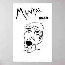 Logotipo de la salud mental impresiones
