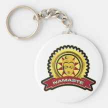 Logotipo de Namaste Buda Llavero Personalizado