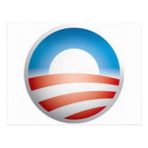 Logotipo de Obama Tarjeta Postal