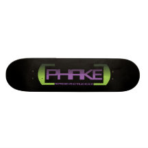 Logotipo de Phake - negro Monopatín Personalizado