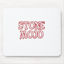 Logotipo de piedra oficial básico de Mojo Alfombrilla De Ratones