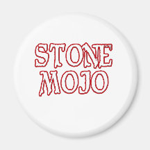 Logotipo de piedra oficial básico de Mojo Imán De Frigorífico