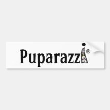 Logotipo de Puparazzi Pegatina De Parachoque