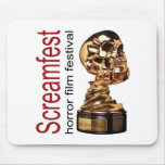 Logotipo de Screamfest y mousepad del cráneo Alfombrilla De Ratón