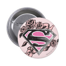 Logotipo de Supergirl con los rosas Pin