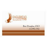 Logotipo de uso múltiple de Eagle de las solucione Tarjetas De Negocios