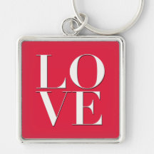 Logotipo del amor llavero
