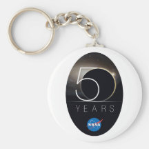 Logotipo del aniversario de la NASA 50.a Llavero Personalizado