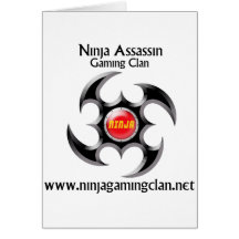 Logotipo del asesino de Ninja Felicitaciones