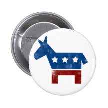 Logotipo del burro de Demócrata Pin
