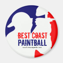 Logotipo del deporte de BCP Paintball Imán De Frigorifico