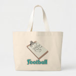 Logotipo del fútbol bolsa de mano