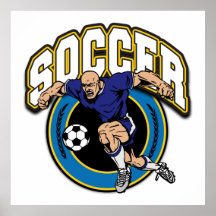Logotipo del fútbol de los hombres impresiones
