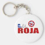 Logotipo del futbol de Roja Chile del La para los  Llavero Personalizado