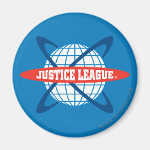 Logotipo del globo de la liga de justicia imanes  