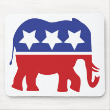 ¡Logotipo del Partido Republicano - actualizado! Alfombrilla De Ratón