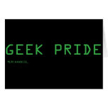 logotipo del producto del orgullo del friki felicitación