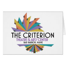 Logotipo del teatro del criterio tarjetón